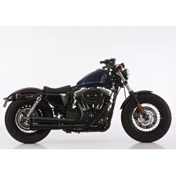 Echappement custom FALCON GROOVE NOIR HARLEY DAVIDSON XL883 SPORTSTER XL1200 SPORTSTER 2014-2016