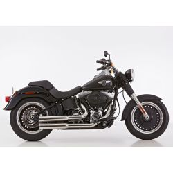 Ligne complete d'Echappement Falcon Double GROOVE Harley Davidson Softail Fat Boy / Fat Boy Low / Standard / Heritage Classic /