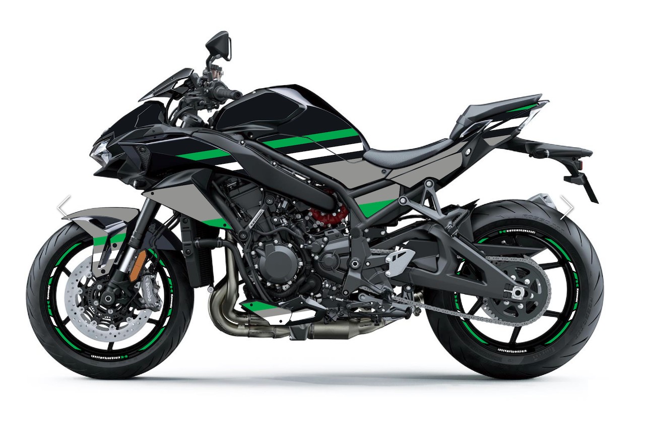 Personnaliser votre moto KAWASAKI H2 grâce aux kit déco moto en vente chez  equip'moto