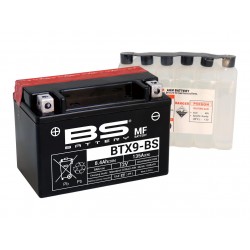 Batterie moto BS BATTERY Haute-performance 12 Volts Sans entretien YTX9-BS BTX9