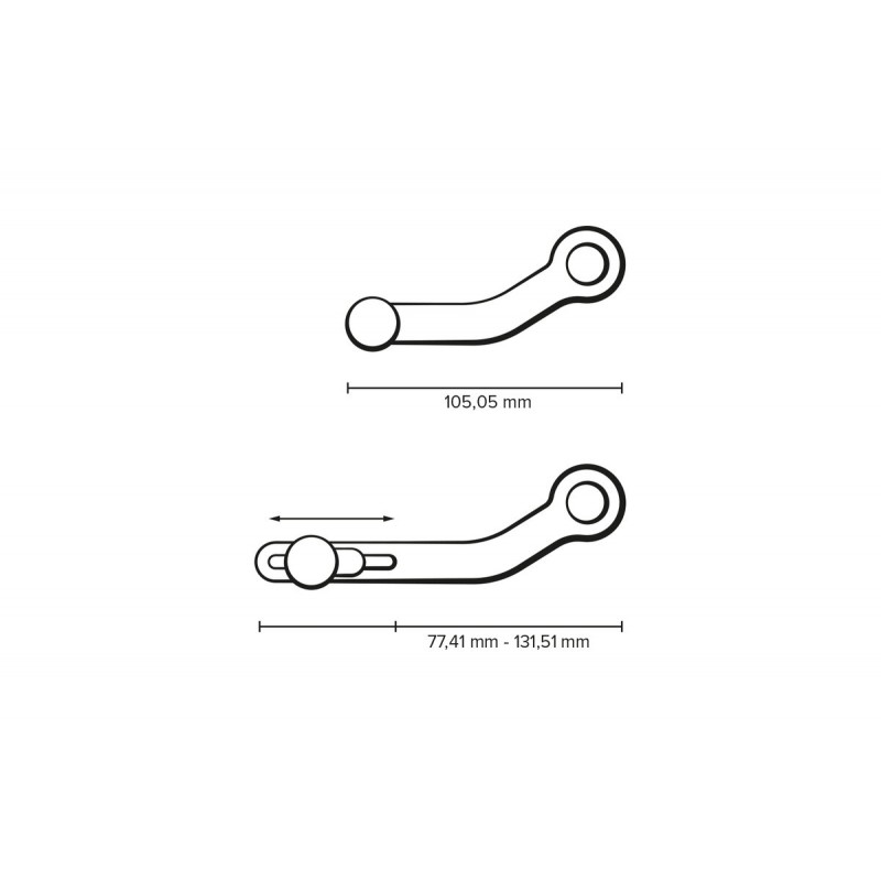 Sélecteur de vitesse moto réglable SW MOTECH DUCATI STREETFIGHTER V4  accessoires moto SW MOTECH