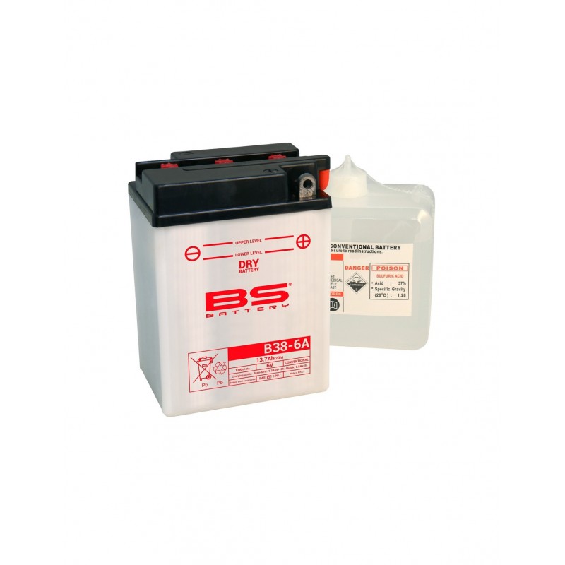 Batterie 6 Volts Renforcée B39-6A Batterie Moto Quad Scooter Chez Equip ...