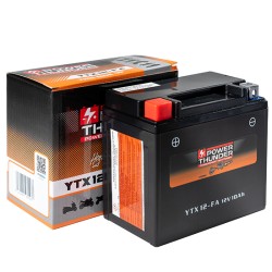 Batterie moto Power Thunder activé d'usine FA YTX12-BS