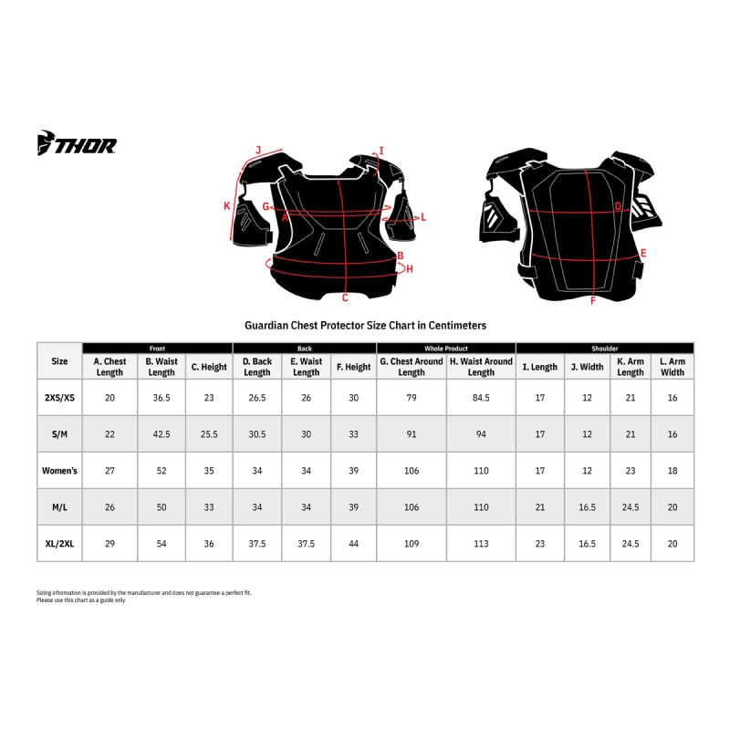 Pare-pierre moto cross femme Thor GUARDIAN 2020 - IXTEM MOTO