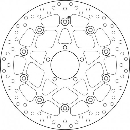 Disque De Frein Brembo S Rie Oro Flottant B B Pour Moto Ducati Scrambler