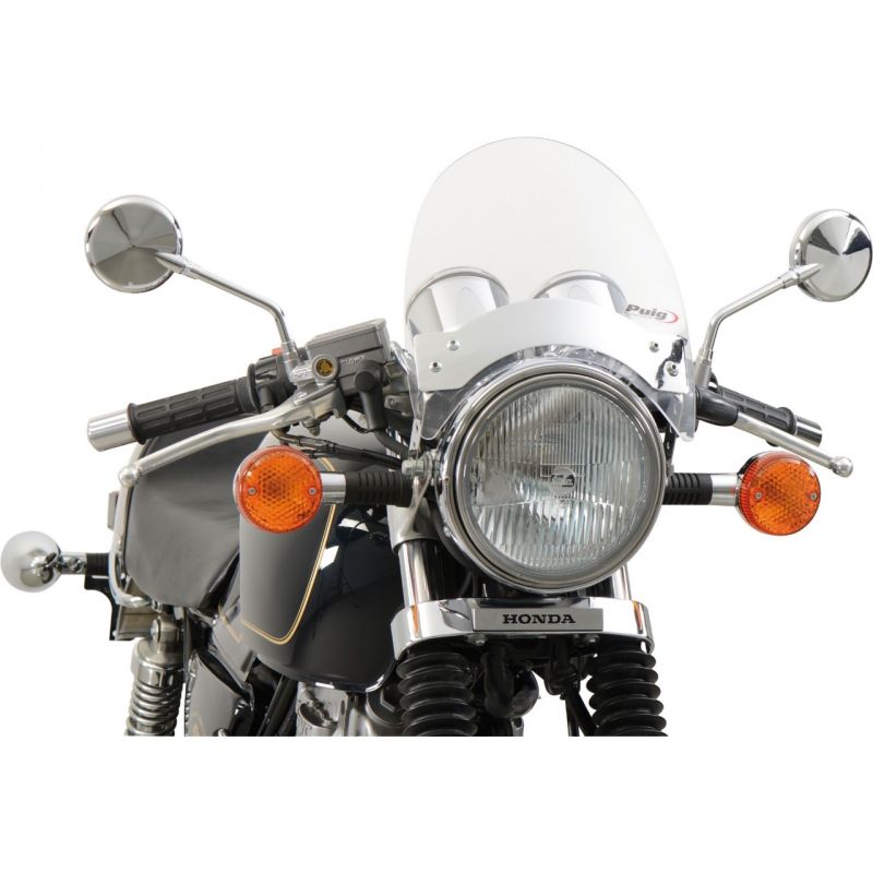 Rétroviseur télescopique universel M10 chrome moto Custom et Trikes